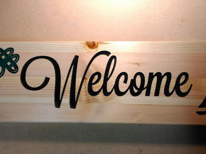 Welcome CNC Sign