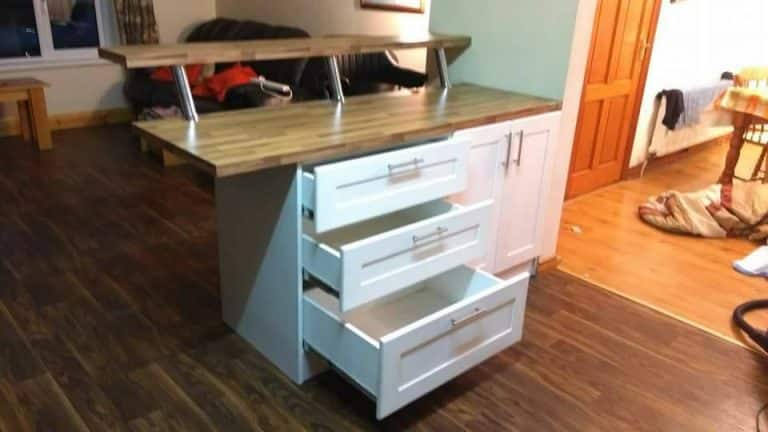 White Kitchen Island With Breakfast Bar