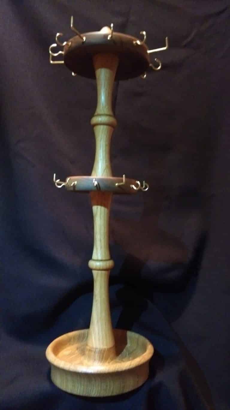 Double Tiered Jewelry Holder