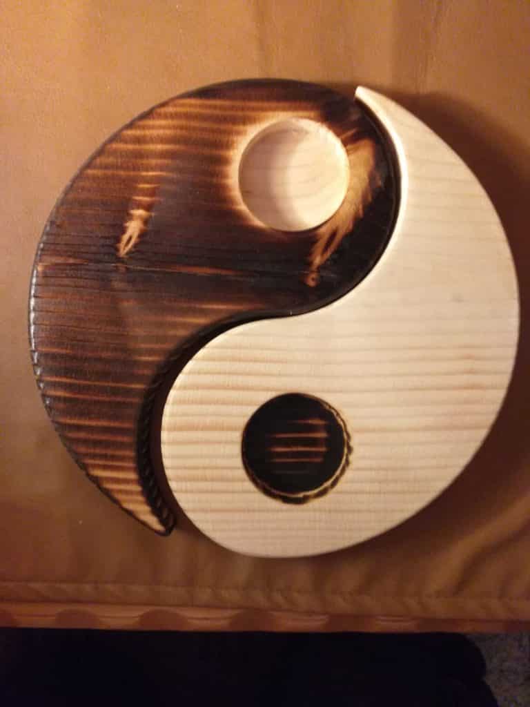 Yin And Yang Tea Light Holder
